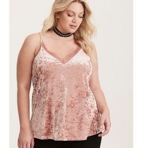 Torrid Velvet Lace Cami